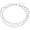 3 Strand 16-Inch Necklace With a 2-Inch Extension in Sterling Silver 3 Strand 16-Inch Necklace With a 2-Inch Extension in Sterling Silver