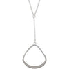 Sterling Silver 16-inch Necklace with Fashion Drop Sterling Silver 16-inch Necklace with Fashion Drop