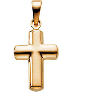14k Yellow Gold 16x11.5mm Cross Pendant 14k Yellow Gold 16x11.5mm Cross Pendant