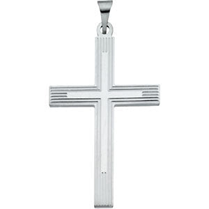 Sterling Silver 34.75x21mm Cross Pendant Sterling Silver 34.75x21mm Cross Pendant