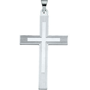 Sterling Silver 42x26mm Cross Pendant Sterling Silver 42x26mm Cross Pendant