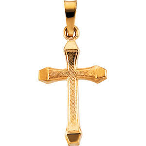 14k Yellow Gold Hollow Cross Pendant 14k Yellow Gold Hollow Cross Pendant