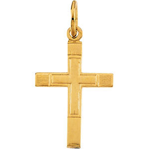 14k Yellow Gold Youth Cross Pendant 14k Yellow Gold Youth Cross Pendant