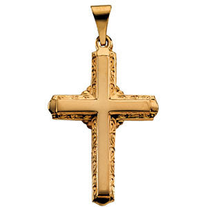14k Yellow Gold 26x18mm Cross Pendant 14k Yellow Gold 26x18mm Cross Pendant