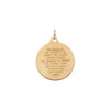 14k Yellow Gold 19mm Round Praying Hands Pendant 14k Yellow Gold 19mm Round Praying Hands Pendant