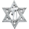 23.25x20.25 mm Star of David Chai Lapel Pin in 14K Yellow Gold 23.25x20.25 mm Star of David Chai Lapel Pin in 14K Yellow Gold