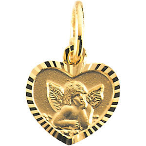 14k Yellow Gold 7x8mm Angel Pendant 14k Yellow Gold 7x8mm Angel Pendant