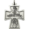 Sterling Silver 28x23.5mm Four-Way Cross Medal Sterling Silver 28x23.5mm Four-Way Cross Medal