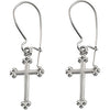 14k Yellow Gold Cross Earrings 14k Yellow Gold Cross Earrings