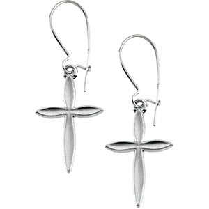 14k Yellow Gold Cross Earrings 14k Yellow Gold Cross Earrings