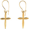 14k White Gold Cross Earrings 14k White Gold Cross Earrings