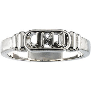 Sterling Silver Jesus, Mary and Joseph Ring Size 6 Sterling Silver Jesus, Mary and Joseph Ring Size 6
