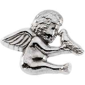 14k Yellow Gold Cherub & Dove Lapel Pin 14k Yellow Gold Cherub & Dove Lapel Pin