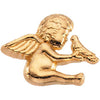 14k Yellow Gold Cherub & Dove Lapel Pin 14k Yellow Gold Cherub & Dove Lapel Pin