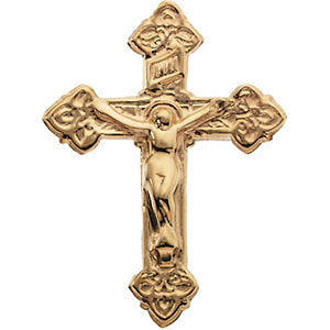 14k Yellow Gold Crucifix Lapel Pin 14k Yellow Gold Crucifix Lapel Pin
