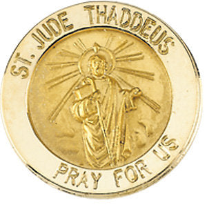 14k Yellow Gold 15mm St. Jude Lapel Pin 14k Yellow Gold 15mm St. Jude Lapel Pin