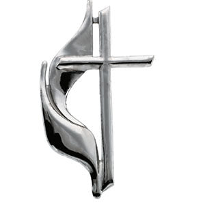 Sterling Silver Methodist Cross Lapel Pin Sterling Silver Methodist Cross Lapel Pin
