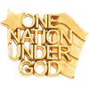 Sterling Silver One Nation Under God Lapel Pin