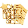14k Yellow Gold One Nation Under God Lapel Pin 14k Yellow Gold One Nation Under God Lapel Pin