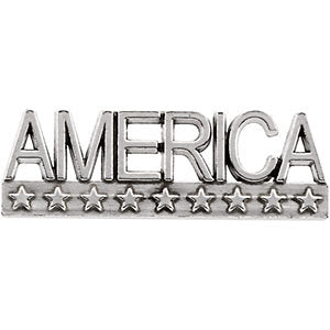 14k Yellow Gold AMERICA Lapel Pin 14k Yellow Gold AMERICA Lapel Pin