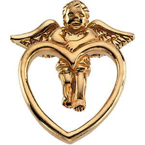 14k Yellow Gold Cherub Lapel Pin 14k Yellow Gold Cherub Lapel Pin