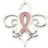 Pink Pourri Breast Cancer Awareness Lapel Pin in Sterling Silver