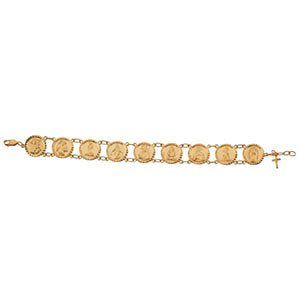 10k Yellow Gold Traditional Saints Bracelet™