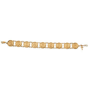 14k Yellow Gold Traditional Saints Bracelet™ 14k Yellow Gold Traditional Saints Bracelet™