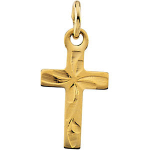 14k Yellow Gold Youth Cross Pendant 14k Yellow Gold Youth Cross Pendant
