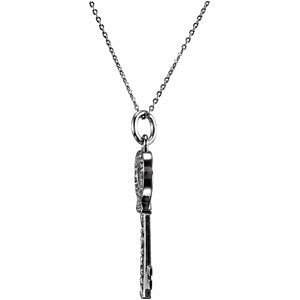 Sterling Silver The Key of Love for a Daughter Necklace