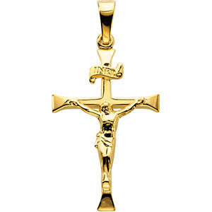 14k Yellow Gold 24.5x16mm Crucifix Pendant 14k Yellow Gold 24.5x16mm Crucifix Pendant