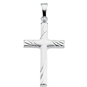 14k White Gold 24x16mm Cross Pendant 14k White Gold 24x16mm Cross Pendant