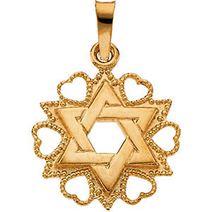 14k Yellow Gold 18x15mm Star of David Pendant 14k Yellow Gold 18x15mm Star of David Pendant
