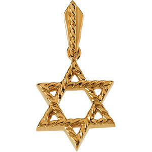 14k Yellow Gold Star of David Pendant 14k Yellow Gold Star of David Pendant