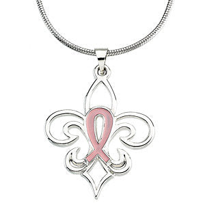 Sterling Silver Pink Pourri™ Breast Cancer Awareness Pendant