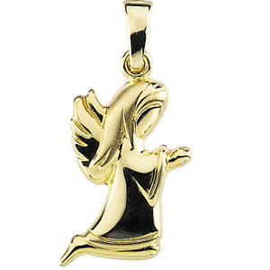14k Yellow Gold Praying Angel Pendant 14k Yellow Gold Praying Angel Pendant
