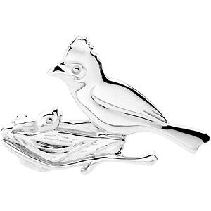 Sterling Silver The Caring Cardinal Brooch Sterling Silver The Caring Cardinal Brooch