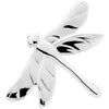 31.75x23.00 mm The Dragonfly Brooch in Sterling Silver 31.75x23.00 mm The Dragonfly Brooch in Sterling Silver