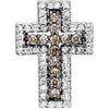 1/2 CTW Diamond Cross in 14K White Gold 1/2 CTW Diamond Cross in 14K White Gold