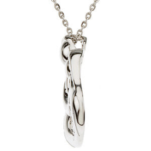 Sterling Silver Embraced by the Heart™ Couples Necklace