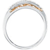 14K White & Rose Gold .09 CTW Diamond Ring, Size 6