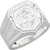 St. Michael Badge Ring in Sterling Silver (Size 10) St. Michael Badge Ring in Sterling Silver (Size 10)
