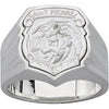 Sterling Silver St. Michael Badge Ring, Size 10 Sterling Silver St. Michael Badge Ring, Size 10