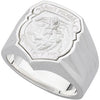 Sterling Silver St. Michael Badge Ring, Size 10 Sterling Silver St. Michael Badge Ring, Size 10