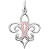 Pink Pourri Pendant/Charm in Sterling Silver Pink Pourri Pendant/Charm in Sterling Silver