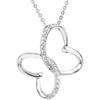 Wings of Comfort Necklace with Box in Sterling Silver ( 18.00-Inch )
