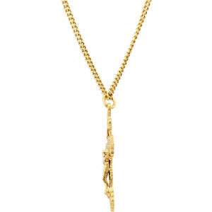 Gold Plated Crucifix Necklace
