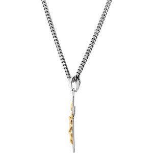 Two-Tone Crucifix Necklace