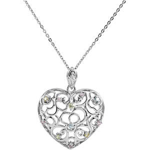 Sterling Silver Desires of the Heart Necklace