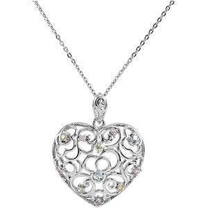 Sterling Silver Desires of the Heart Necklace Sterling Silver Desires of the Heart Necklace